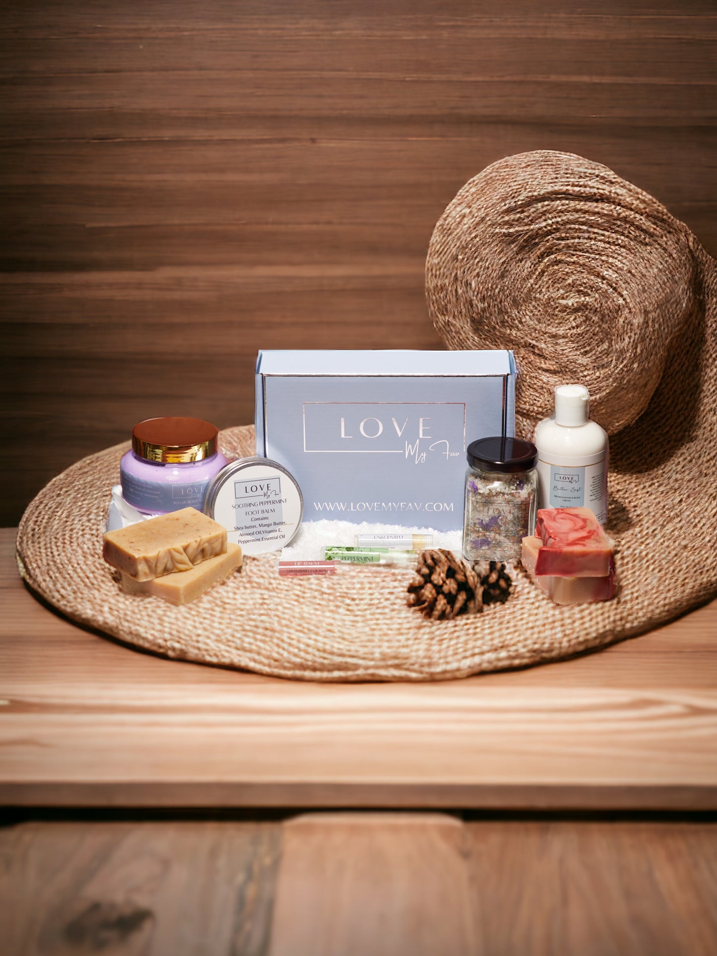 Personalized Botanical Spa Gift Set